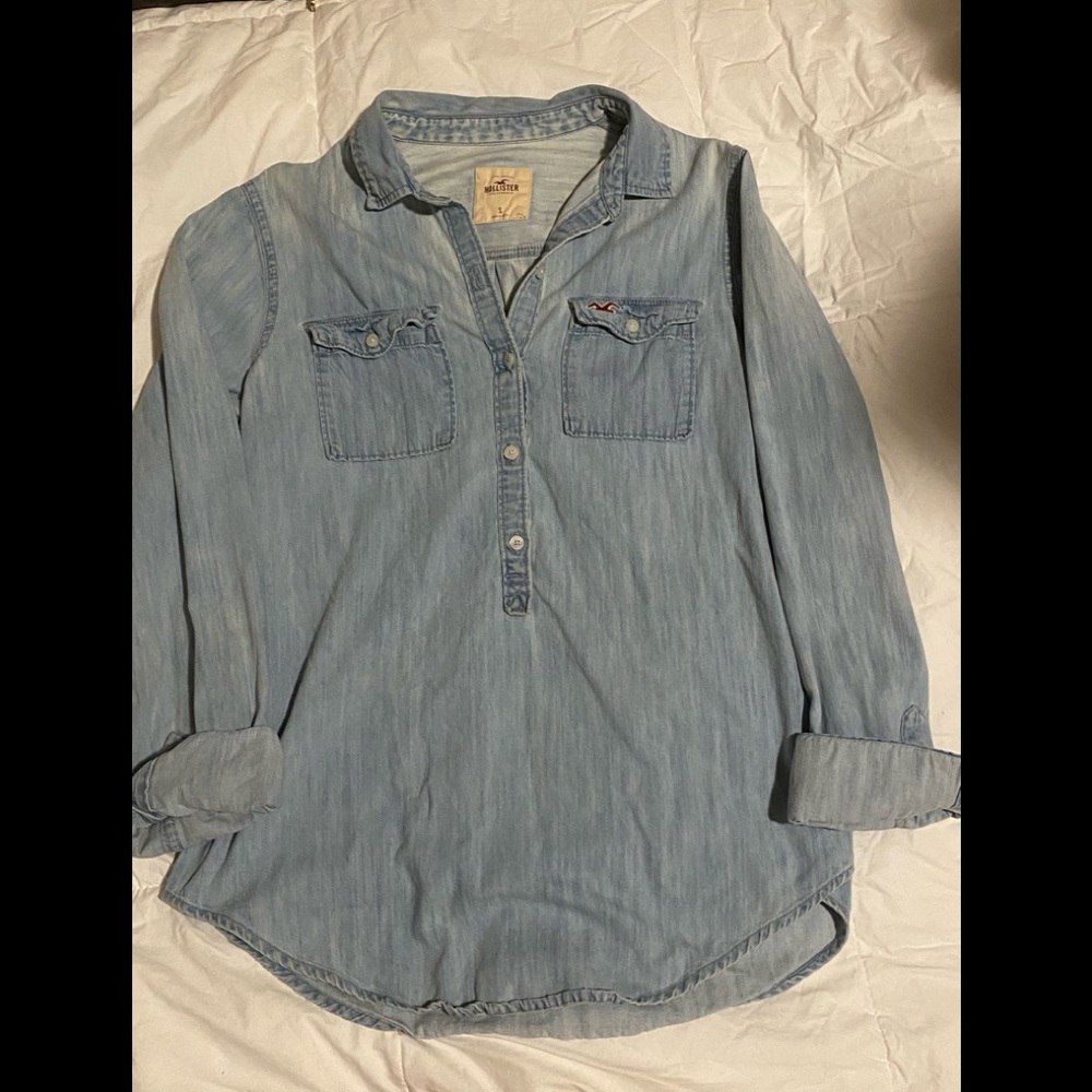 Denim tunic style top
